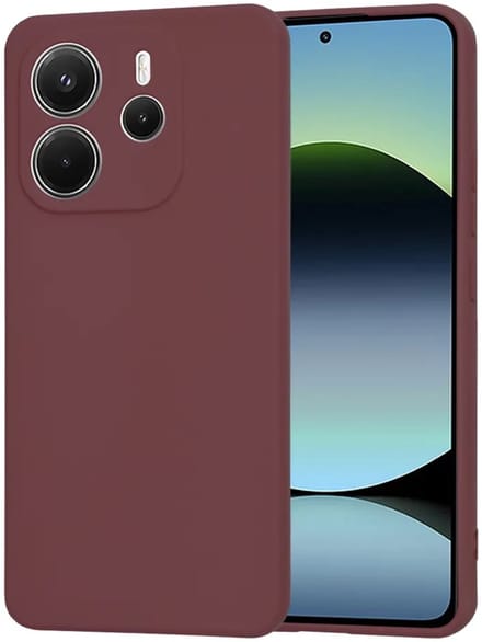 Hoesje geschikt voor Xiaomi Redmi Note 14 4G 164.8mm - Techsuit Soft Flex Silicone Back Cover - Plum Red