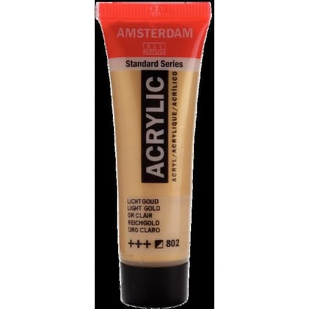 Peinture acrylique - Amsterdam - Acrilico Standard - 20 Ml - Oro Chiaro - Multicolore