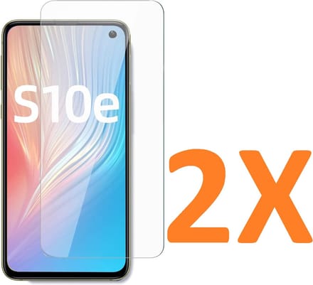 Screenprotector Glas - Tempered Glass Screen Protector - 2x Geschikt voor: Samsung Galaxy S10E / Samsung Galaxy S10 E