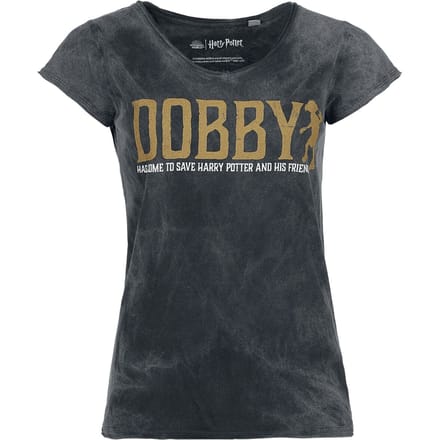 Harry Potter T-shirt - Dobby - Free Elf - S - voor Vrouwen - zwart