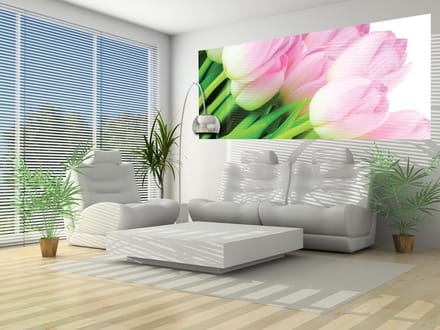 Flowers Tulips Nature Photo Wallcovering