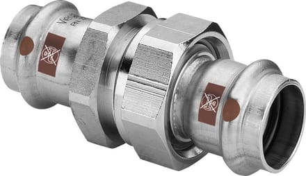 Viega Temponox-koppeling, d 54mm messing vernikkeld, roestvast staal Model 1760, 810603