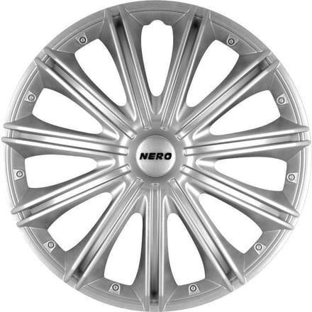 Autostyle Wieldoppen Nero 15 Inch Abs Zilver Set Van 4