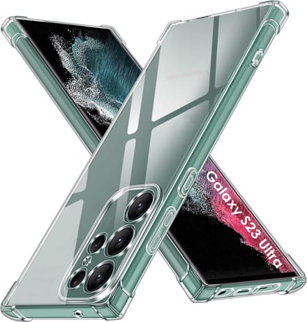 Hoesje voor Samsung Galaxy S23 ULTRA backcover Shockproof siliconen Transparant