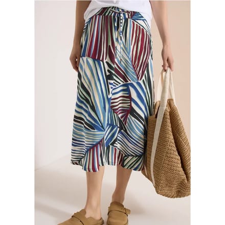 Midirok met grafisch patroon