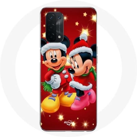 Coque - Maniacase - Oppo A54 5G - Mickey Mouse et Minnie Mouse - Protection chocs - Souple
