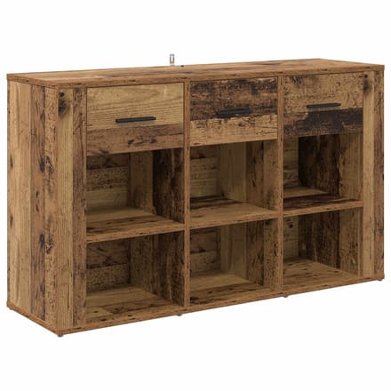 vidaXL - Dressoir - Oud - Hout - 100 - x - 30 - x - 59,5 - cm - Bewerkt - hout