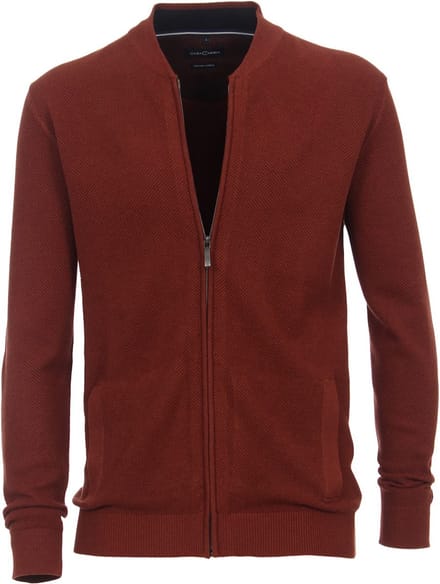 Casa Moda Vest Met Rits Organic Cotton 423981000-490 Oranje - M