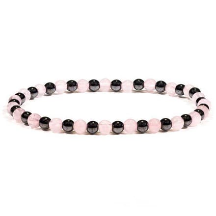 Armband Hematine-Rozenkwarts