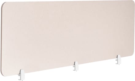 BELIANI SPLIT - Bureauscheidingswand - Beige - 180 x 50 cm - PET-vilt