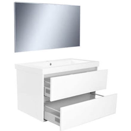 Wiesbaden Vision meubelset (incl. spiegel) 80 cm wit