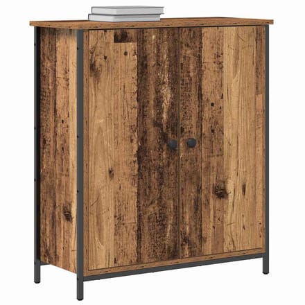 vidaXL - Dressoir - Oudhout - 70 - x - 30 - x - 80 - cm - Bewerkt - hout