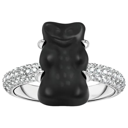 Thomas Sabo - TR2478-052-11-58 - Ring - 925 zilver - Dames - Goldbär zwart - Ringmaat 58