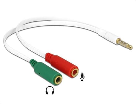 Delock Adapter Klinkenstecker 3,5 mm zu 2 x Klinkenbuchse 3,