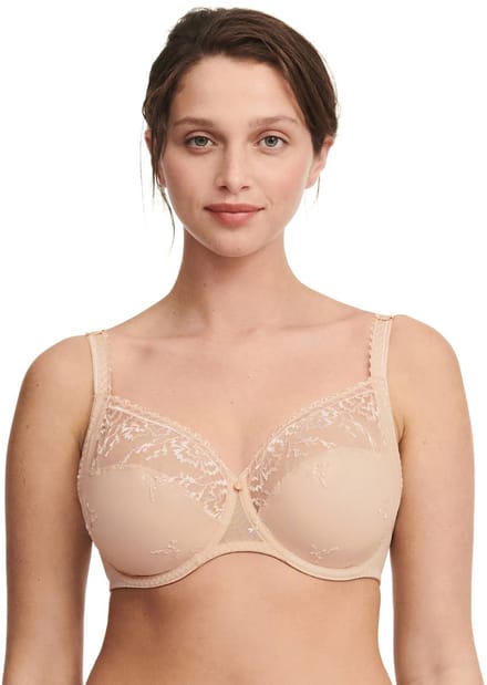 Chantelle Kanten Beugel BH - Every Curve - Full Cup - Stevige full cups bh - Goede ondersteuning - 100D - Beige