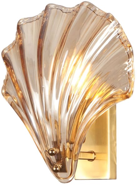 Kosilum - Amanda - Wandlamp - Goud/Messing - Metaal en glas