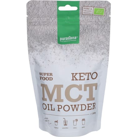 Purasana MCT Olie Poeder Biologisch 200 gr