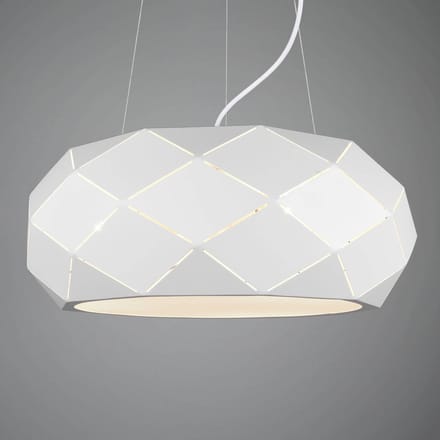 TRIO ZANDOR - Hanglamp - Wit mat - excl. 3x E27 5W