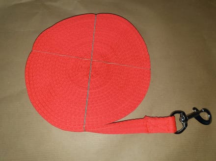 HKM longeerlijn soft 8mtr - neon roze
