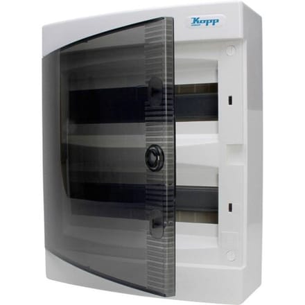 Kopp 350912048 Distributiebehuizing Aantal groepen: 12 Aantal rijen: 3 Inhoud: 1 stuk(s)