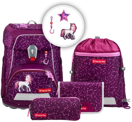 Step by Step Fit - Schoolrugzak Set 5tlg. (Pretty Unicorn Nuala)
