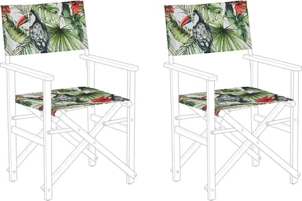 CINE - Ligstoel doek set van 2 - Multicolor - Polyester