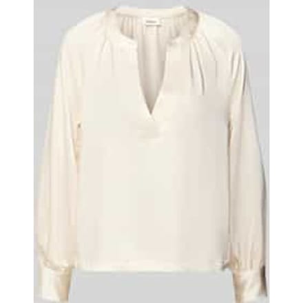 Oversized blousetop met cacharelplooi