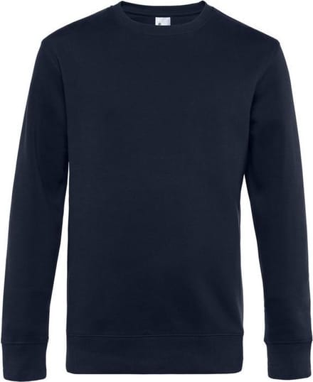 B&C Heren Koning Bemanningstrui (Marineblauw)