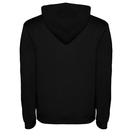 Roly Heren Urban Hooded Sweatshirt (Zwart/Heather Grijs)