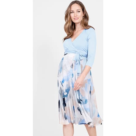 Seraphine Maternity Wrap Dress Blue Taglia: 12 | Vestiti Outlet | Donna | Blu