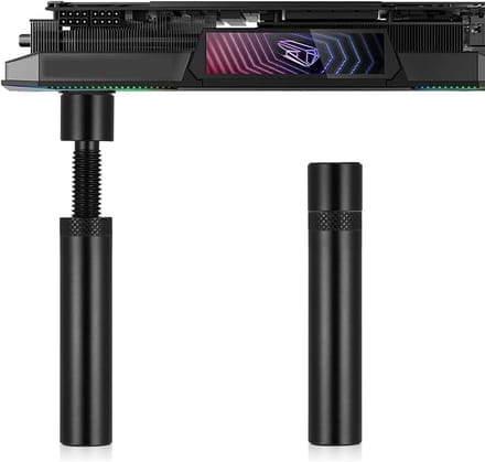 Verstelbare GPU Steun voor Grafische Kaarten - Aluminium Ondersteuning voor PC Behuizing en Bescherming van Componenten
