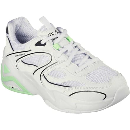 Skechers Kinderen DL Hyperburst Sneakers (Wit/Limoen)