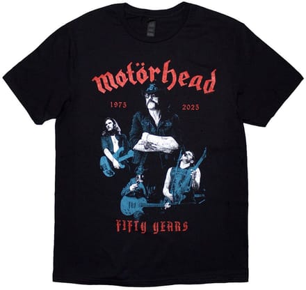 Motorhead - 50 Years Lemmy Collage Heren T-shirt - M - Zwart