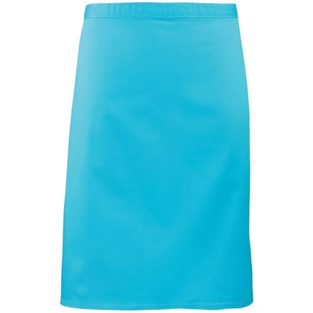 Premier Unisex Volwassenencollectie Halflang Taille Schort (Turquoise)
