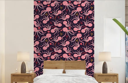 Behang - Fotobehang Octopus - Baby - Design - Breedte 140 cm x hoogte 220 cm