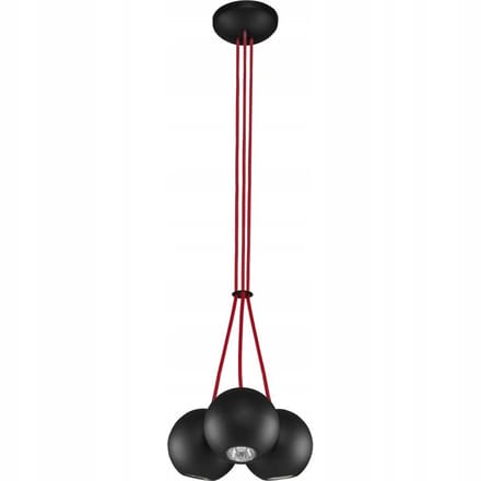 BUBBLE ZWART IN 3xGU10 Zwart Metaal 85cm