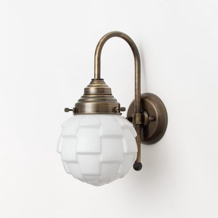 Wandlamp Bretagne Meander Brons - Art Deco Trade