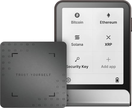 Ledger Flex – Crypto Hardware Wallet met Touchscreen – 15.000+ Coins & NFT’s – Bluetooth, USB-C & NFC – 1MB Opslag - Inclusief Ledger Recovery Key - Graphite