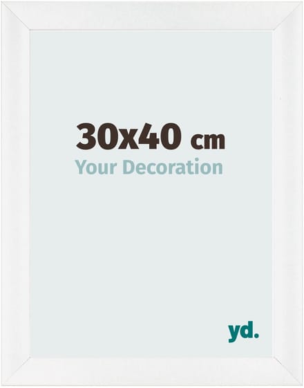 Your Decoration - Fotolijst 30x40 cm - MDF - Wit Hoogglans - Pisa