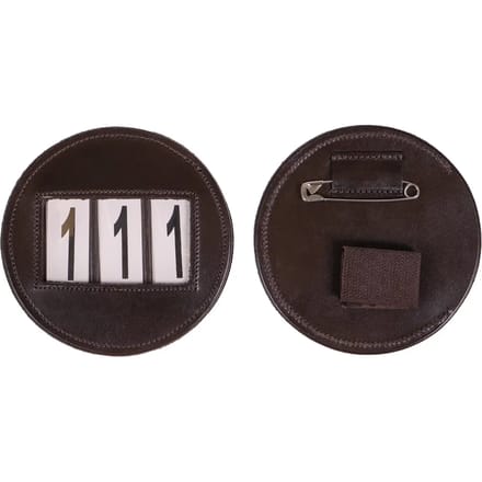 QHP Startnummer Modeste Rond Bruin - One size size