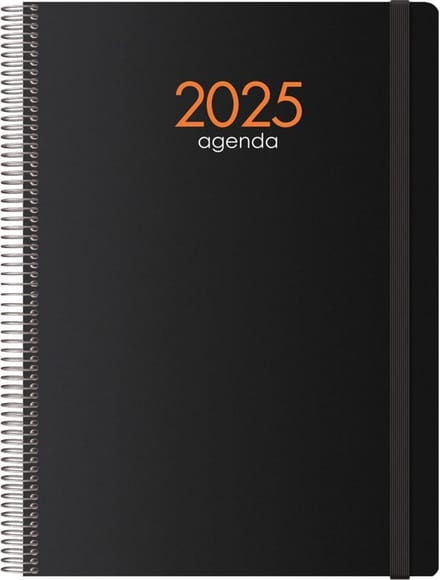 Jaarplanner 2022 A4 Wekelijkse Organizer Zwart - Elke Dag een Pagina
