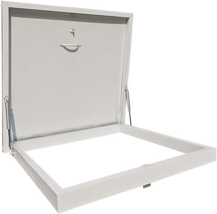 Dakluik Aluminium - Zolder Deur - Toegang Daken - Roestbestendig - 76 cm - Grijs