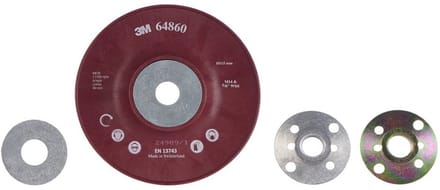 Steunschijven - Steunplaten - Lassen Bewerken - Geribbeld Zeer Hard - 115 mm - Rood