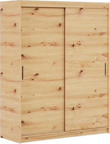 Kledingkast Iga 100 cm inclusief 2 schuifdeuren Hangende deurkast (bruin)