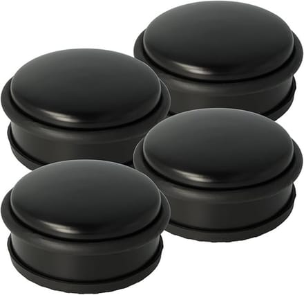Deurstopper Set van 4 - RVS - Antislip - Zwart