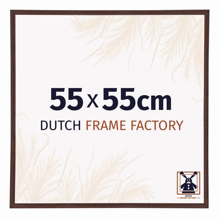 Fotolijst 55x55 cm - Kunststof - Bruin - Angers