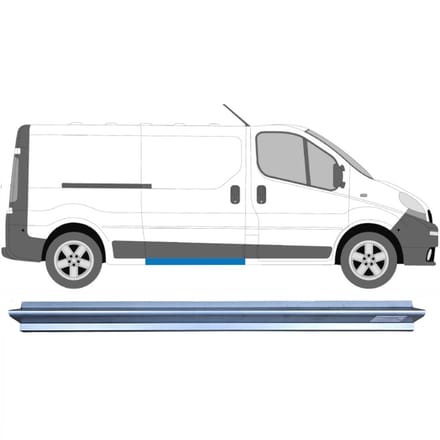 Schuifdeur dorpel reparatiepanel voor Renault Trafic 2001-2014 / Links = Rechts