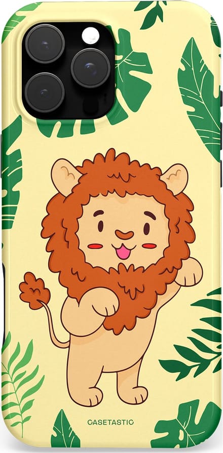 Casetastic hoesje geschikt voor Apple iPhone 16 Pro Max - MagSafe - Dubbellaagse bescherming - Brulknuffel - Fashion Case - Crème Groen Terracotta