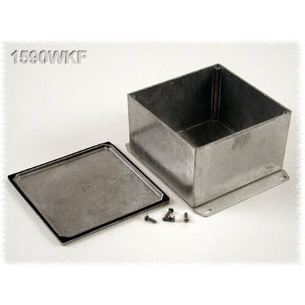 Hammond Electronics 1590WKF Universele behuizing 125 x 125 x 79 Aluminium Natuur 1 stuk(s)