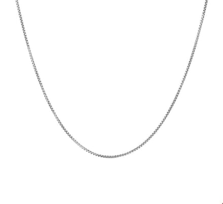Zilver Gerhodineerde Collier venetiaans bol 0 1329030 38 cm